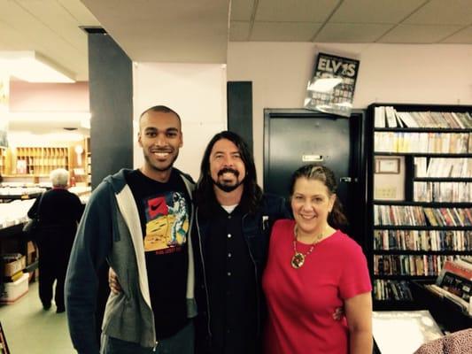 Me and Dave Grohl (from Nirvana & Foo Fighters) at Canterbury Records!