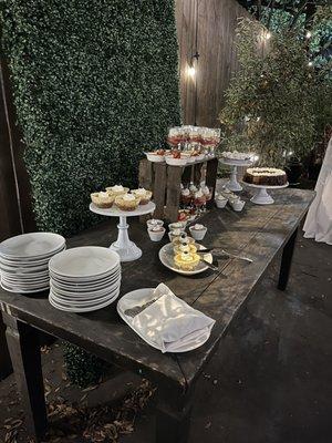 Dessert table