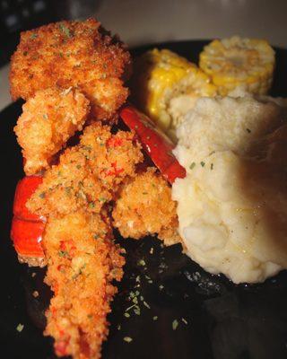 Fried Lobster x Parmesan Mashed x Corn