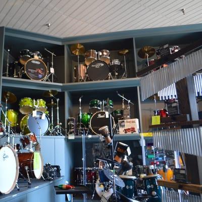 Drum department, including drum sets of all kinds and world percussion