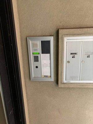 Older hardwire intercom system changed to a phone entry system