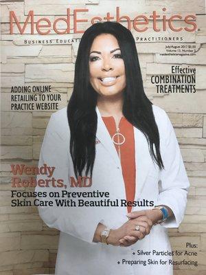 Dr. Roberts Med Aesthetics Magazine Cover July 2017