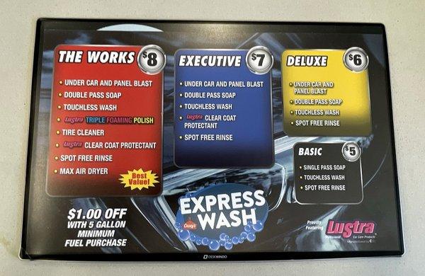 Car Wash Options