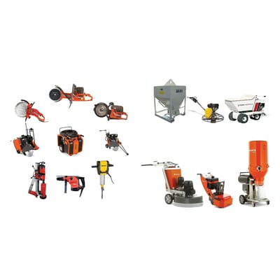 Concrete Equipment including: Mixers, Saws, Drills, Placement, Consolidation, Finishing, and Surface Preparation Equipment,