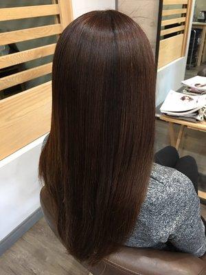 Japanese Hair Straightening and Hair color