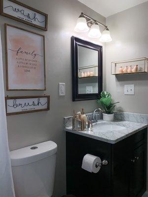 One-Day Design 
 Bathroom Refresh