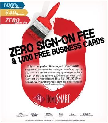 Zero Sign-on Fee!!!!!!!