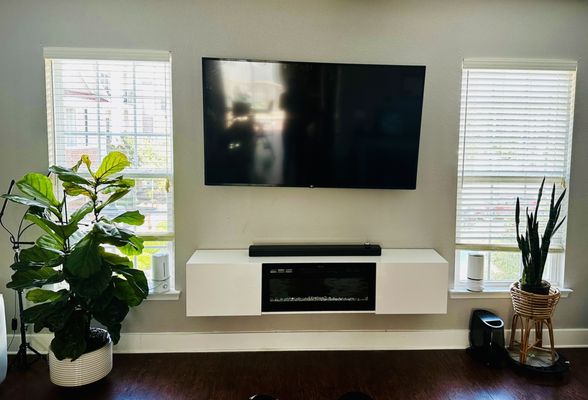 72" Wall Mount Media Console