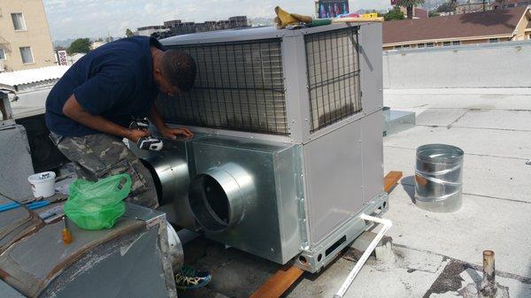 Custom Plenum for package ac units