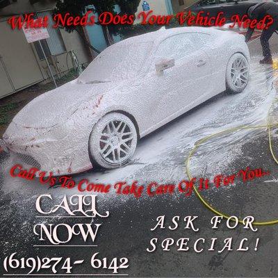 Dezzie Gold Package. Let us come take care of your vehicle needs. KEEPING IT CLEAN AND SHINY!