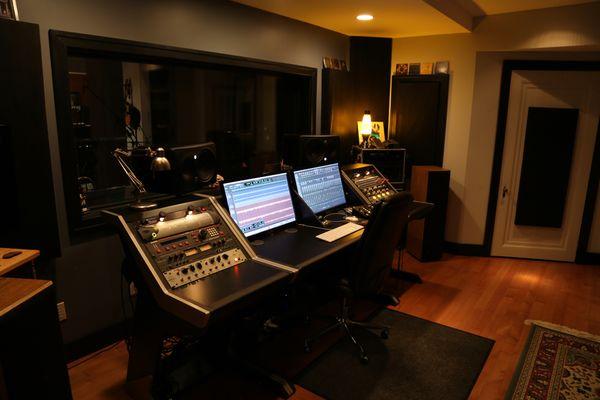 Broadside Productions control room.