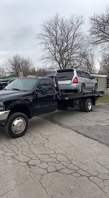 Hauling a car from Asheville NC to Hildebran NC for a customer.