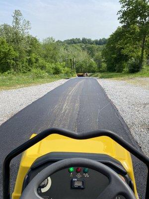 Newly installed lane way