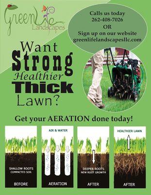 Now accepting NEW Clients for spring fertilizing ,aerating and over-seeding.