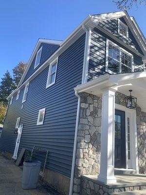 Beautiful white gutters