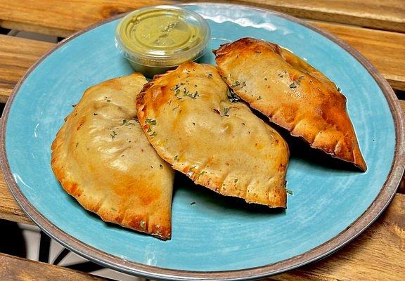 Peruvian Empanadas, Pollo, Lomito, veggie, saltados