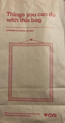 CVS' brown bag.