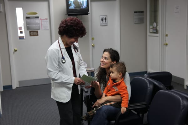 Patients with appointments are greeted with the same care as walk-ins.