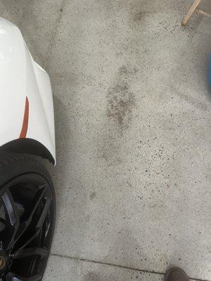 Stains under clearcoat