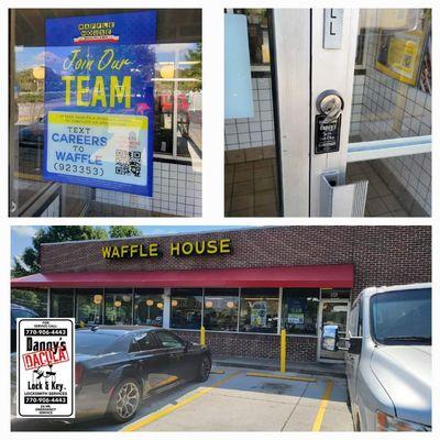 Lock Change @ Waffle House 
Danny's Dacula Lock & Key 
We make your business our #1 priority!!
770-906-4443
www.dannysdaculalockandkey.com