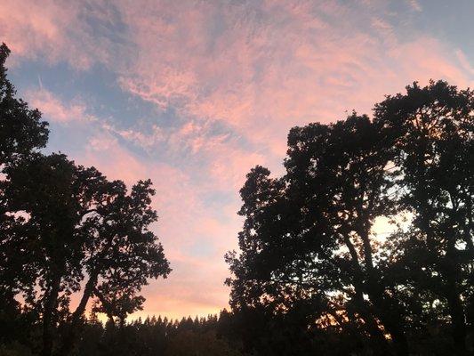 Sunset on the deck