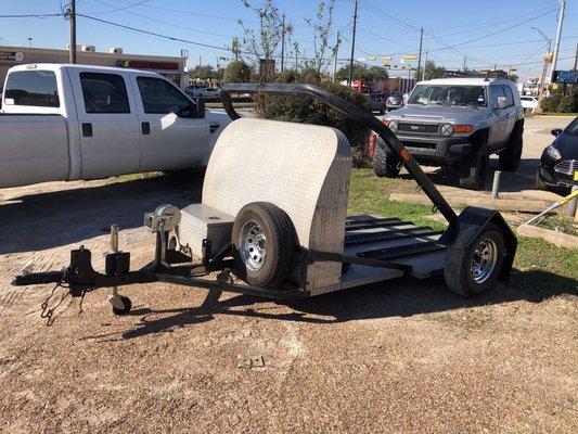 Double motorcycle trailer