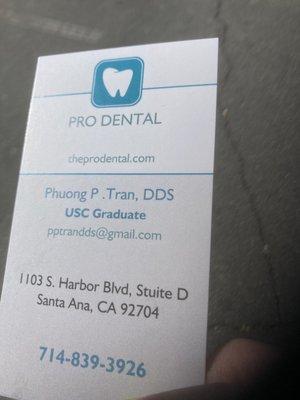 The dental office information