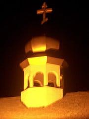 golden dome at top of Holy Spirit Orthodox Church in Venice, FL