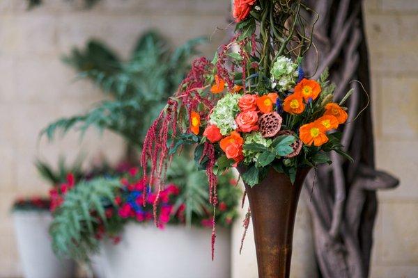 Floral arch detail