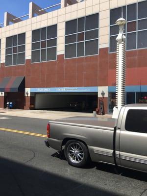 Enter our Parking Area on Pine Street, south of 1st Street