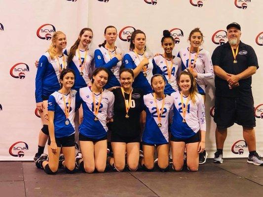 So-Cal Juniors 15-Select Medal at the 2018 SCVA Summer Soirée