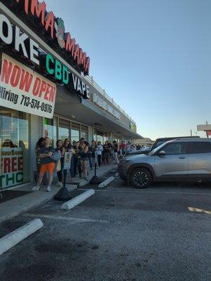 Underground Creamery drop, line out the door