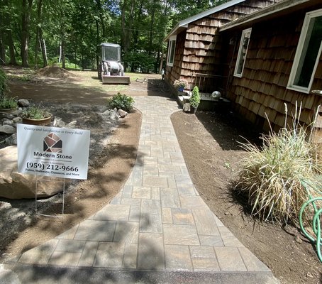 Paver walkway