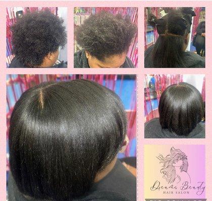 This is a Dominican Blow out with out any keratin or relaxer treatment. Amazing results for this client.