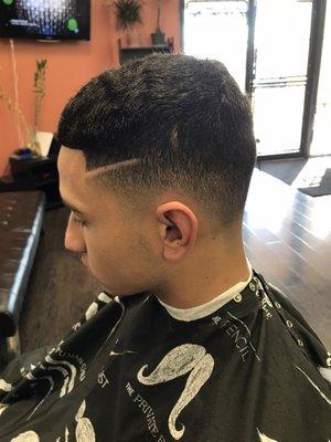 Bald low fade