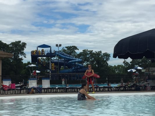 Slides and some of the main pool