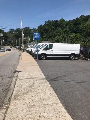 Customer parking entrance