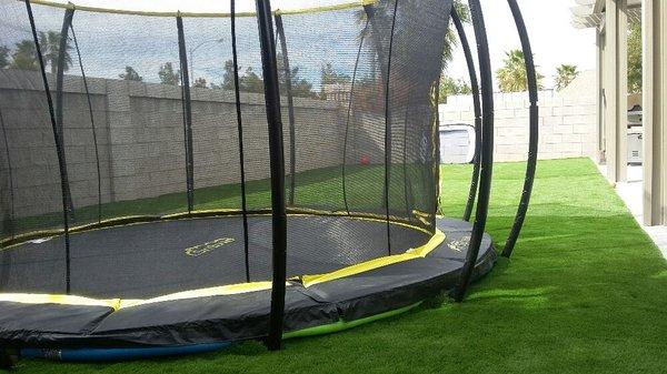 Ground level trampoline!