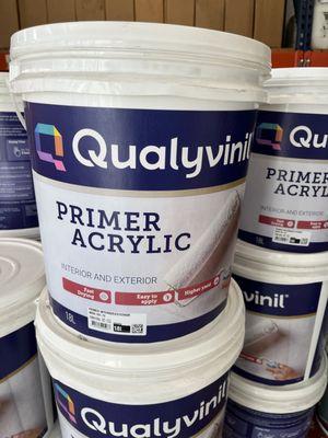 White Primer. Acrylic. Exterior & Interior.Fast Drying.