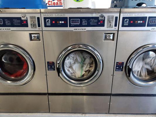 Machines that we put $5.00 soap and softener THAT DON'T  WORK.