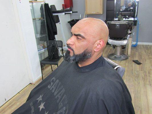 Head shave & beard work
619 677-0777 call or text for appointment