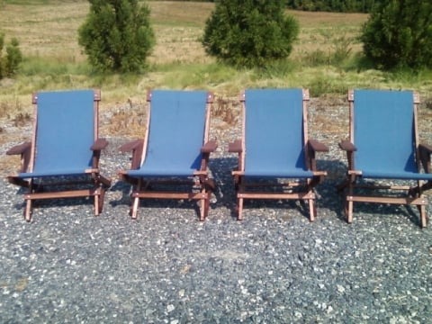 Slingback Chairs (built to go poolside, 2011)