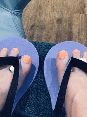 Great job on my toes and the hot stones were amazing!!