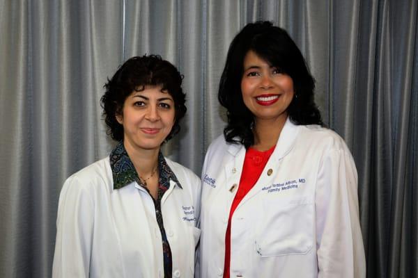 Dr. Maria Alban and Dr. Mozghan Zafar