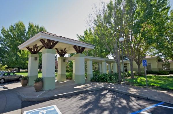 Main entrance to the Care Center (Skilled Nursing)