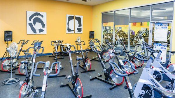 Group cycling studio