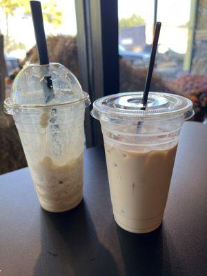 Frappuccino and A Ice Coffee.