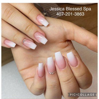 ombré nails by Dayi 407-201-3863  #jessicablessedspa