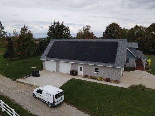 Roof Mounted Array.