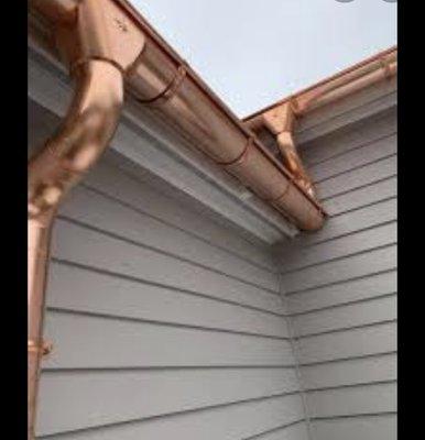 Copper gutters